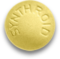 yellow Synthroid; 100 mcg dose