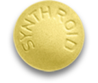 100 mcg dose; Yellow Synthroid Pill